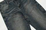 Slightly Flared Denim Trousers For Men