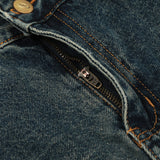 Slightly Flared Denim Trousers For Men