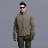 Outdoor Jacket Coat Men's Thin Commander Stand Collar Loose