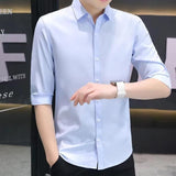 Slim-fit Half-sleeve Shirt For Men