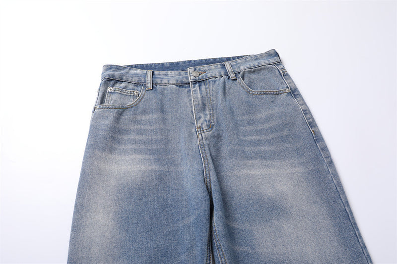 Tie-dye Gradient Denim Trousers Men