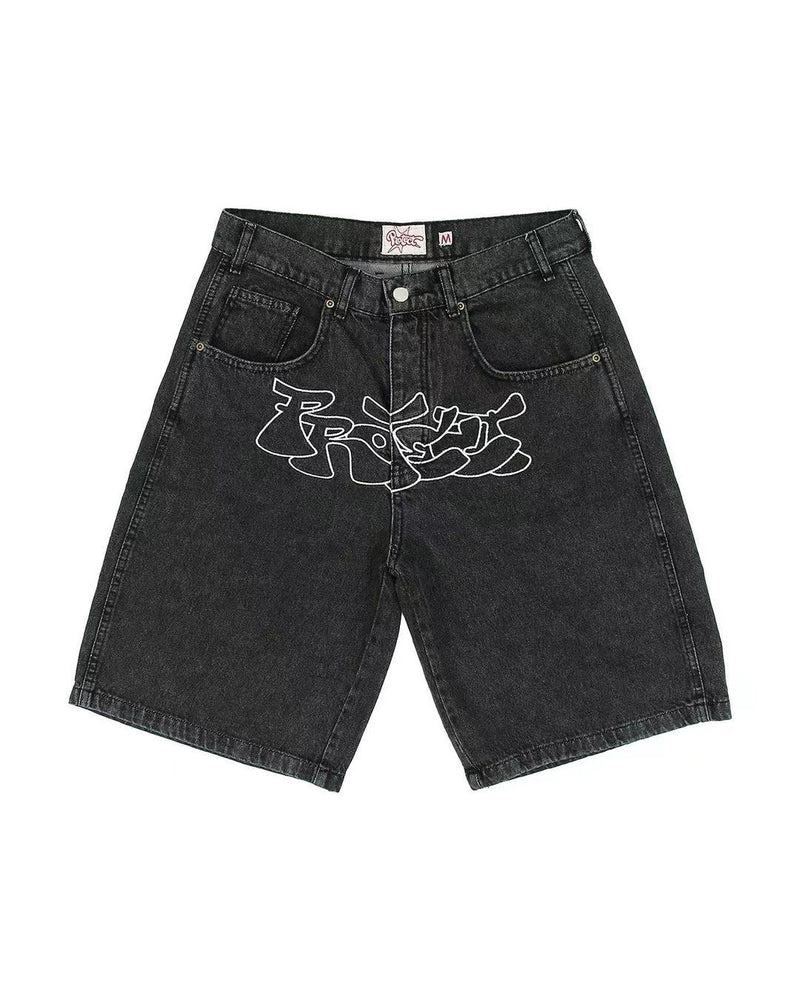 Summer Hip Hop Casual Denim Shorts Men
