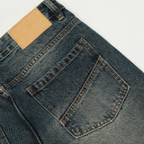Slightly Flared Denim Trousers For Men