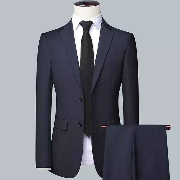 Suit Set Three-piece Set Men's Korean Style Slim Fit Business