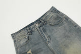 Fashion Holes Knee Denim Trousers Men