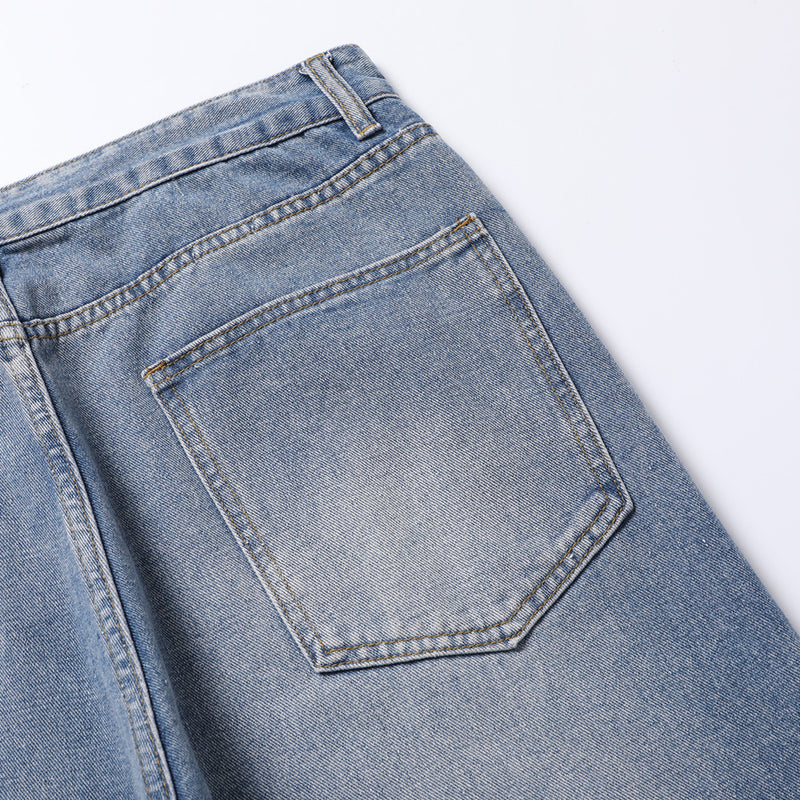 Tie-dye Gradient Denim Trousers Men