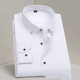 Business Formal Wear Men's Shirt Professional Wedding Best Man Non-ironing Pure White