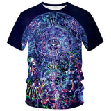 Men's Mexican Maya Realistic Pattern Short Sleeve