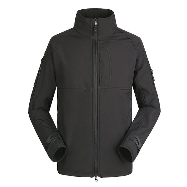 Outdoor Jacket Coat Men's Thin Commander Stand Collar Loose