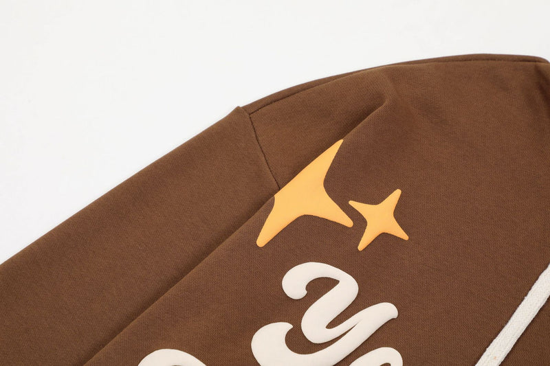 Unisex Hooded Printed Cardigan Hoodie