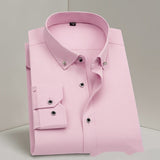 Business Formal Wear Men's Shirt Professional Wedding Best Man Non-ironing Pure White