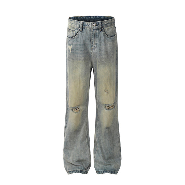Fashion Holes Knee Denim Trousers Men