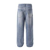 Tie-dye Gradient Denim Trousers Men