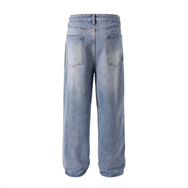 Tie-dye Gradient Denim Trousers Men
